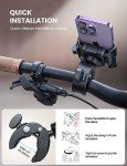 Lamicall Bike Phone Holder - Easy 1s Lock