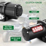 HEDGFOX 5500lbs 12V Electric Off-Road Winch