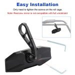 UTV Center Rear View Mirror for Polaris & Arctic Cat