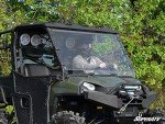 SuperATV Heavy Duty Clear Scratch Resistant Full Windshield for 2016+ Polaris Ranger Full-Size 570 / Crew | 1/4" Thick Polycarbonate| Preinstalled Bulb Seal Than Glass | Hard Coated | USA Made!