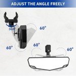 Adjustable UTV Rear View Mirror for SXS Vehicles