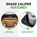 M MATI Brake Caliper & Pads for Arctic Cat ATVs