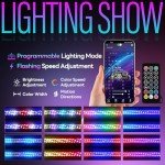 2PCS 4FT LED Whip Lights with Remote Control