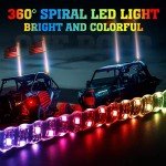 Bluetooth LED Whip Lights with Turn Signal Function