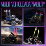 2PCS 4FT LED Whip Lights with Remote Control