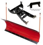 DENALI Pro 66" UTV Snow Plow Kit - Red