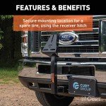 24-Inch Trailer Hitch Spare Tire Mount, Black