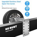 Stainless Steel Spare Tire Carrier for Trailers