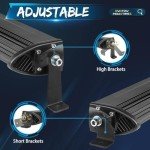Light Bar Mounts for ATV and UTV – 2 Pack