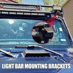 LED Light Bar Clamp Mounting Kit for ATVs
