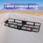 Heavy Duty Folding Trailer Hitch Cargo Carrier