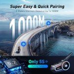 Bluetooth ATV Helmet Headset with FM, 2 Pack