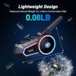 Bluetooth ATV Helmet Headset with FM, 2 Pack