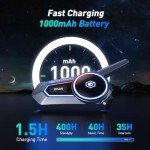 Bluetooth ATV Helmet Headset with FM, 2 Pack