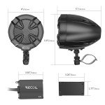 Bluetooth ATV Speakers with Wireless Remote Control