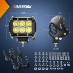 Nilight 4-Inch LED Pods for Off-Road Vehicles