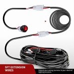 Nilight 2PCS 22AWG Wiring Harness for Off-Road Lights