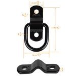 Heavy-Duty D-Ring Tie Down Anchors (10-Pack)