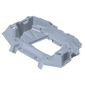 Polaris ATV Rear Cargo Box - Gloss Black