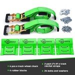 Heavy Duty Wheel Chock Tie-Down Kit - 2 Pack