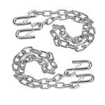 48" Grade 30 Trailer Safety Chain with Clips 2PCS
