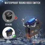 Waterproof 12V Rocker Switch 5 Pack with LED