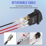 Waterproof 12V Rocker Switch 5 Pack with LED