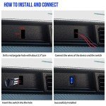 Waterproof 12V Rocker Switch 5 Pack with LED