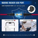 Anina LED Rocker Switches with USB Charger - 3 Pack