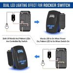 Anina LED Rocker Switches with USB Charger - 3 Pack