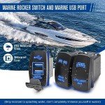 Anina LED Rocker Switches with USB Charger - 3 Pack