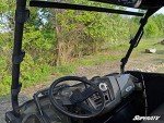 SuperATV Heavy Duty Clear Scratch Resistant Full Windshield for 2016+ Polaris Ranger Full-Size 570 / Crew | 1/4" Thick Polycarbonate| Preinstalled Bulb Seal Than Glass | Hard Coated | USA Made!