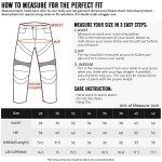 Men's CE Armored Dirt Bike Riding Pants - Blue