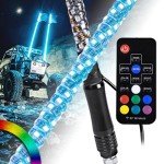 RGB LED Whip Light with Remote for ATVs