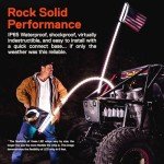 RGB LED Whip Light with Remote for ATVs