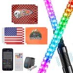 2PCS 4FT LED Whip Lights for ATV/UTV