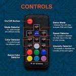 RGB LED Whip Light with Remote - USA Flag