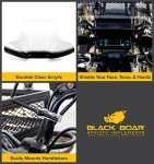 Black Boar ATV Windshield with Easy Mount Hardware