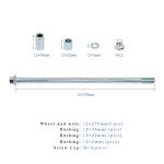 Mokuo 12mm Front/Rear Axle with Bushing for ATVs