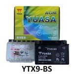 Yuasa YTX9-BS AGM Battery with Acid Pack