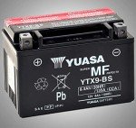 Yuasa YTX9-BS AGM Battery with Acid Pack