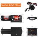 ZESUPER 3500 lb 12V Electric Winch with Remote