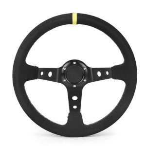 14-Inch Suede Drift Racing Steering Wheel