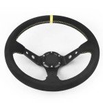 14-Inch Suede Drift Racing Steering Wheel