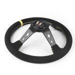 14-Inch Suede Drift Racing Steering Wheel