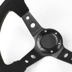 14-Inch Suede Drift Racing Steering Wheel