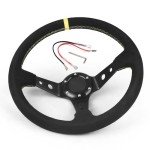 14-Inch Suede Drift Racing Steering Wheel