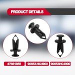 Nylon Fender Fastener Clips for ATVs - 200PCS