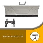 Universal 48" Steel ATV Snow Plow Blade Kit