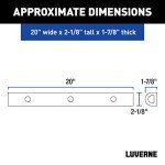 LUVERNE Universal 20-Inch Rubber Bumper Guard Strips